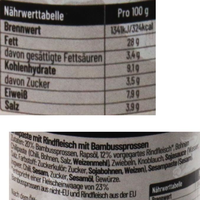Mendo Chilipaste mit Rindfleisch und Bambussprossen, 190g von Mendo Food