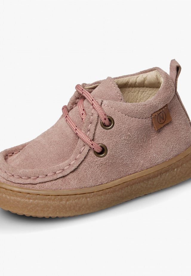 NATURINO KASDENSchuhe aus Veloursleder, Altrosa