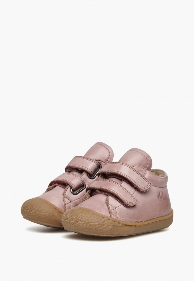 NATURINO COCOON VLLauflernschuhe aus Nappaleder mit Wollfutter, Altrosa