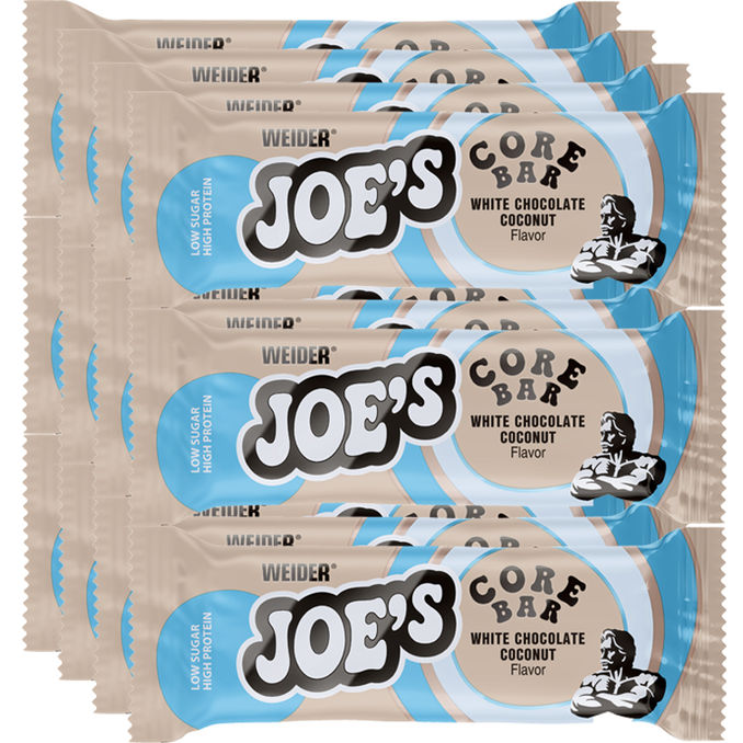 Joe's Core Bar White Chocolate Coconut, 12er Pack, 12 x 45g von Weider