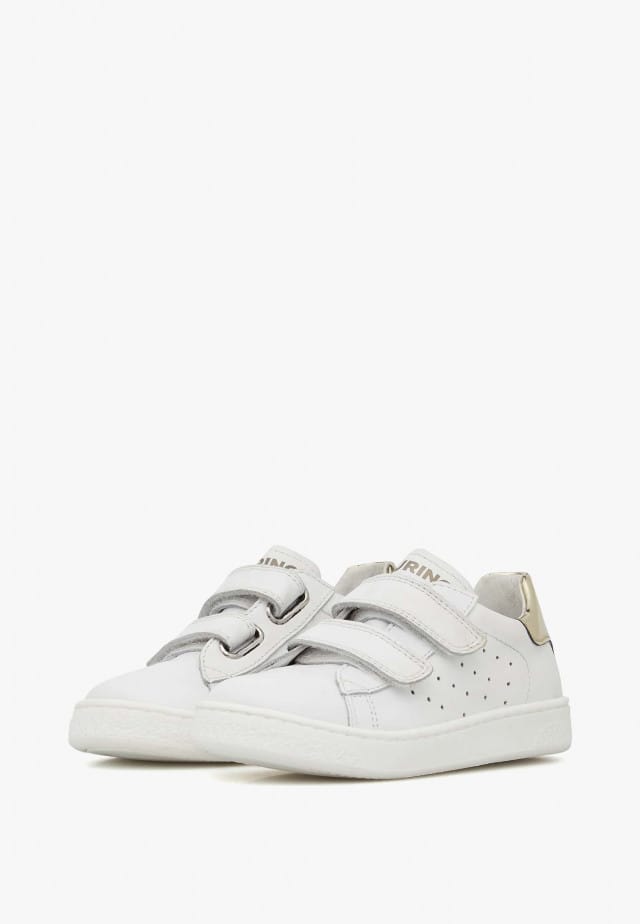 NATURINO HASSELT 2 VL.Sneakers aus Leder, Weiß-Platin