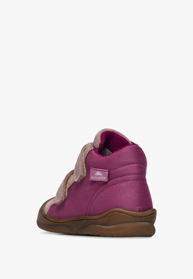 NATURINO TEKE 3 WPWasserdichte Lauflernschuhe aus Leder und Veloursleder, Violett