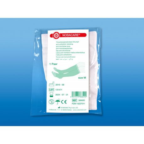 NOBA Nobacare® Thrombose-Prophylaxe-Strumpf Knie Gr. L blau