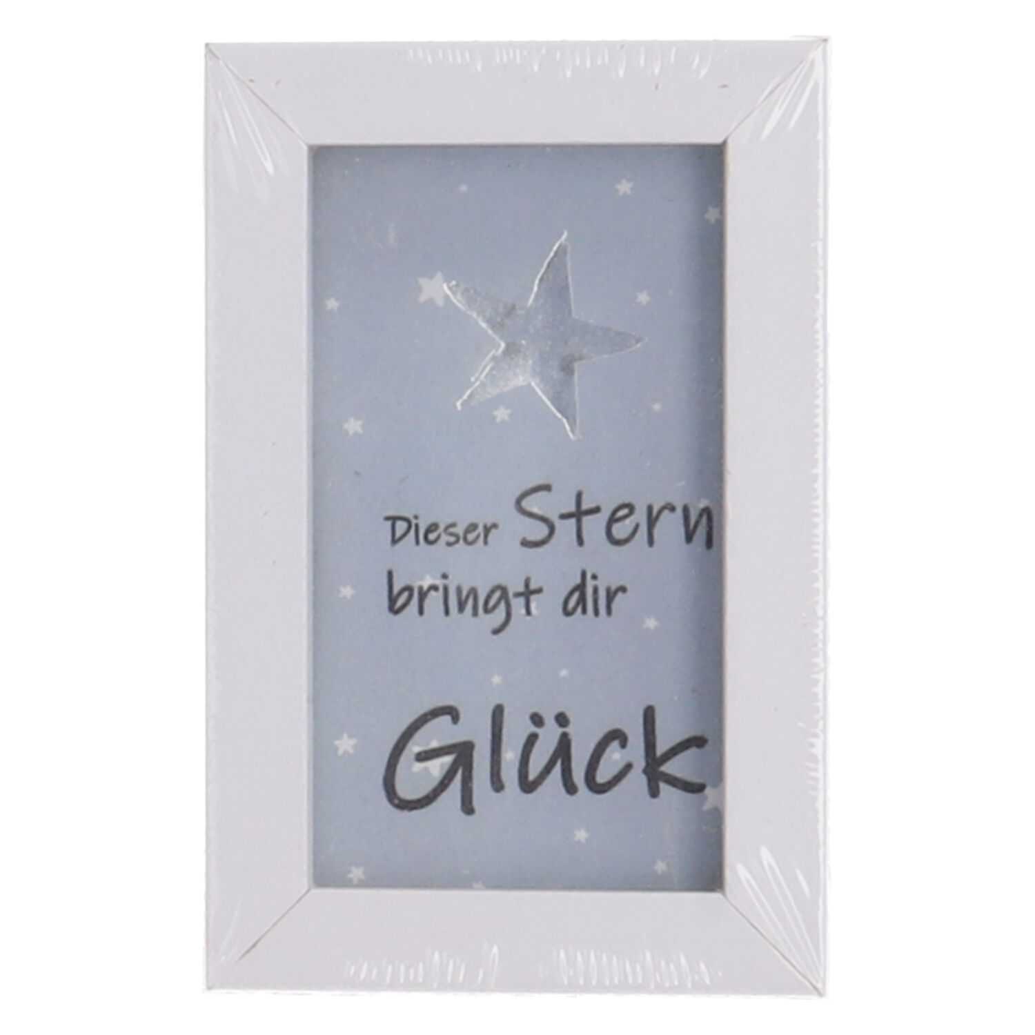 Bilderrahmen Spruch 8,5x5,5cm, 8-fach sortiert