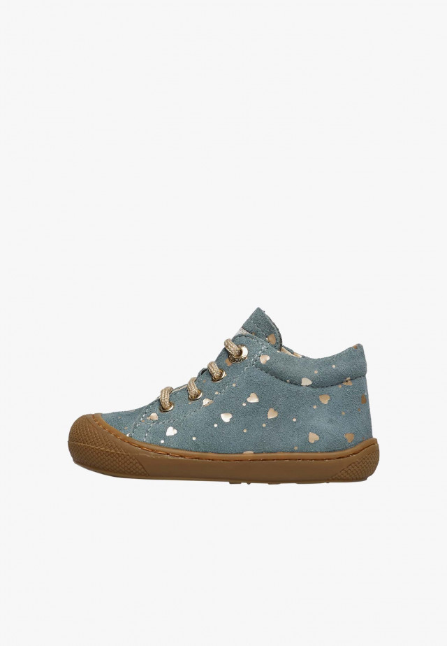 NATURINO COCOONLauflernschuhe aus Veloursleder, Salbei