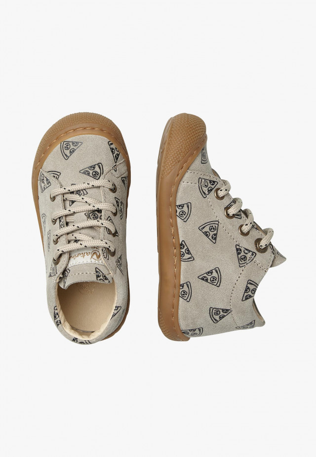 NATURINO COCOONLauflernschuhe aus Veloursleder, Grau