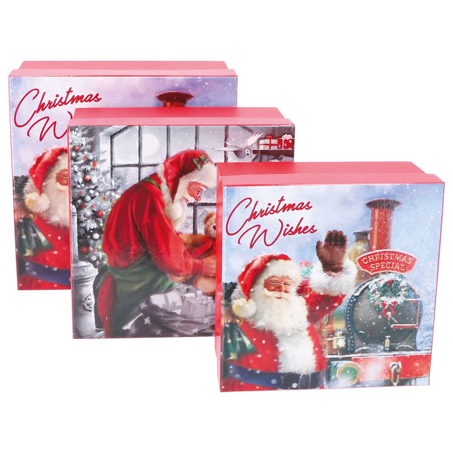 Geschenkbox Weihnachten Santa Gr.3