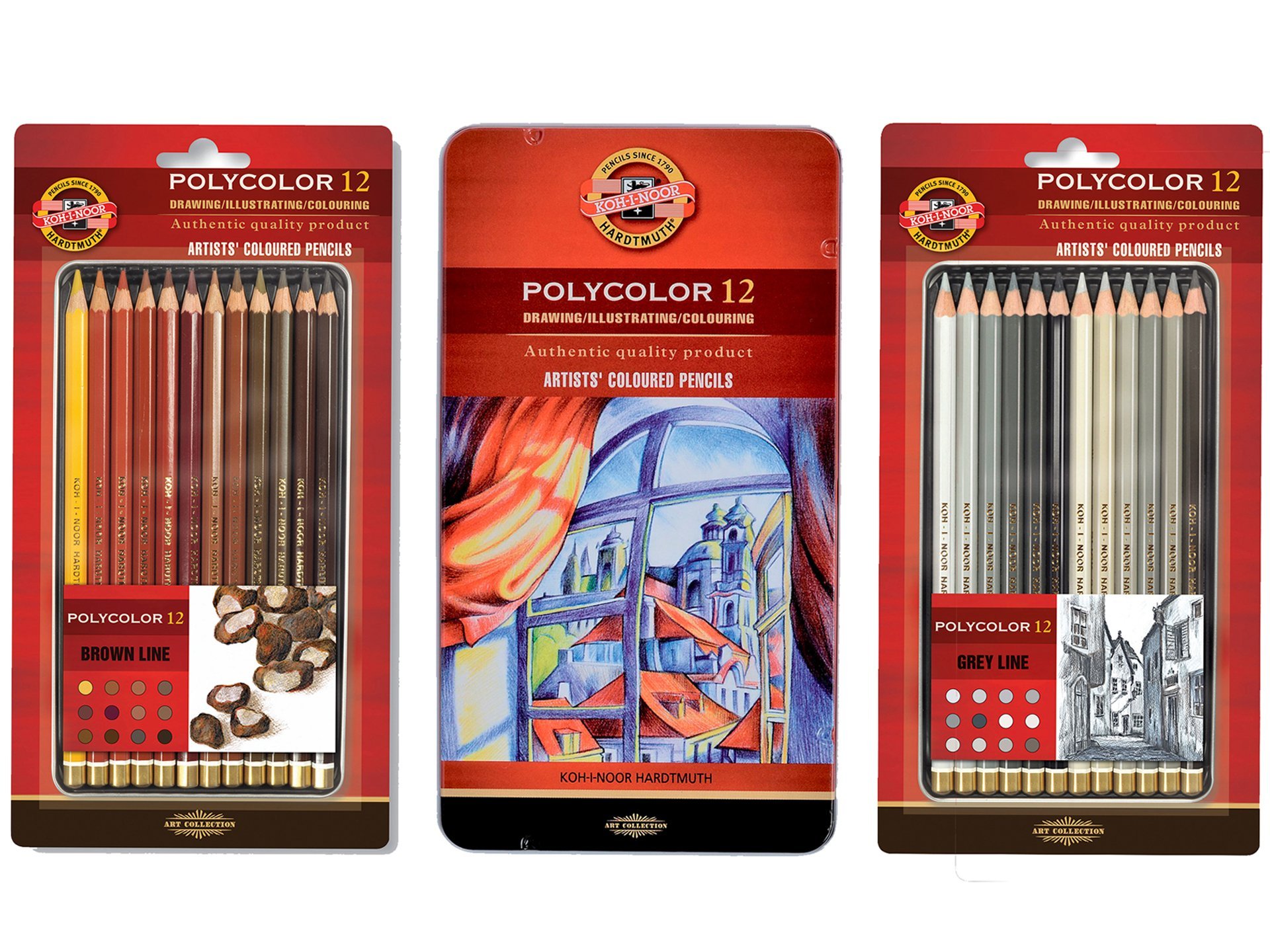 Koh-i-Noor Farbstift Polycolor 3800, 12er-Set