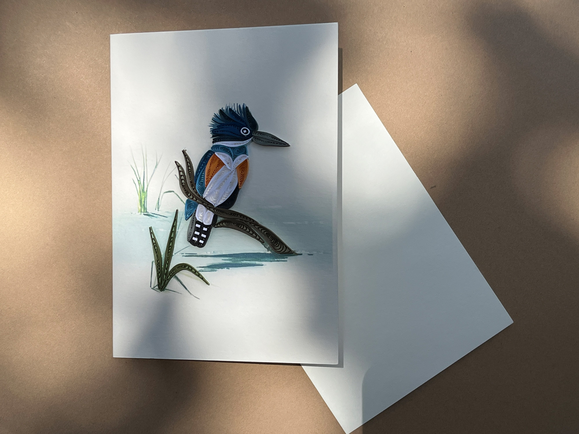 Grußkarte 'Eisvogel', B 12,7 cm, H 17,8 cm günstig bestellen