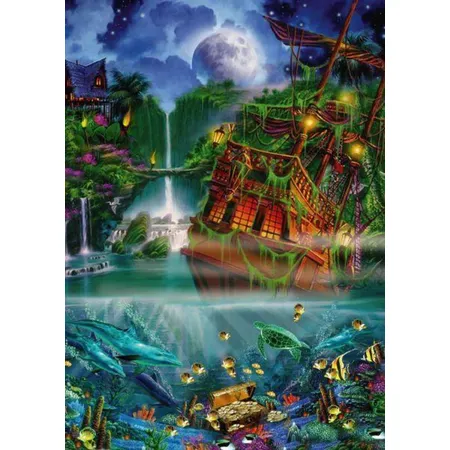 Schmidt Spiele Puzzle - John Enright Versunkener Schatz, 1.000 Teile