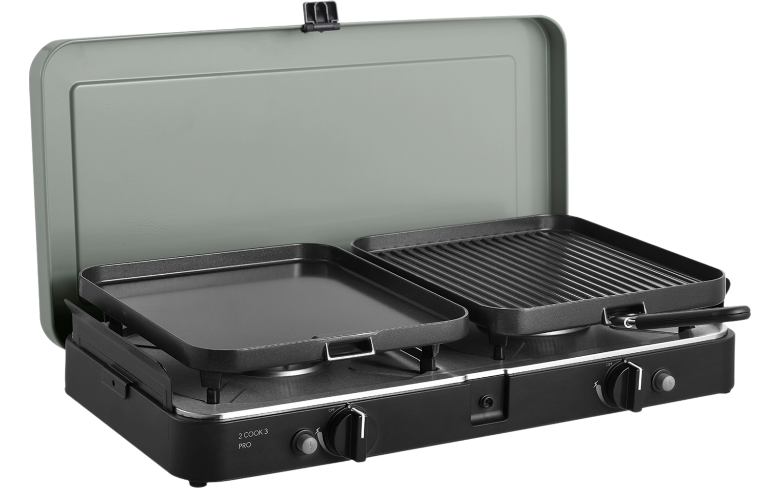 Cadac 2 Cook 3 Pro Deluxe 2-flammiger Gaskocher / Grill 30 mbar