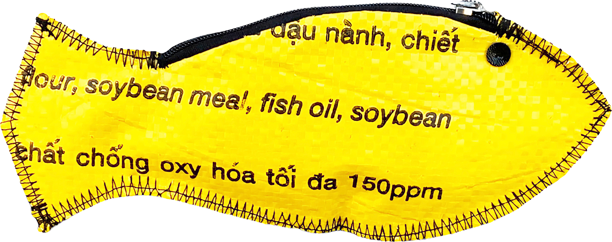 Beadbags Fisch Geldbörse gelb