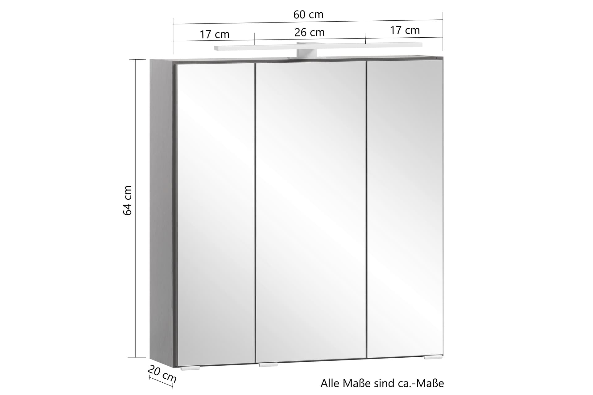 Badkombination BRÜGGE braun 61cm