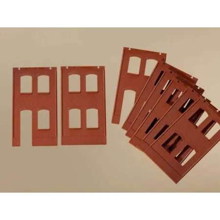 Auhagen Wände 2323A / 2323B rot, Spur H0