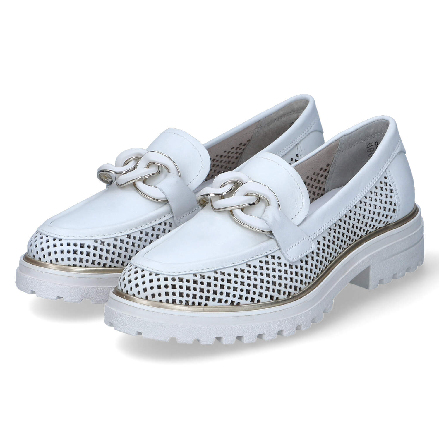 Tamaris Slipper - white leather structure