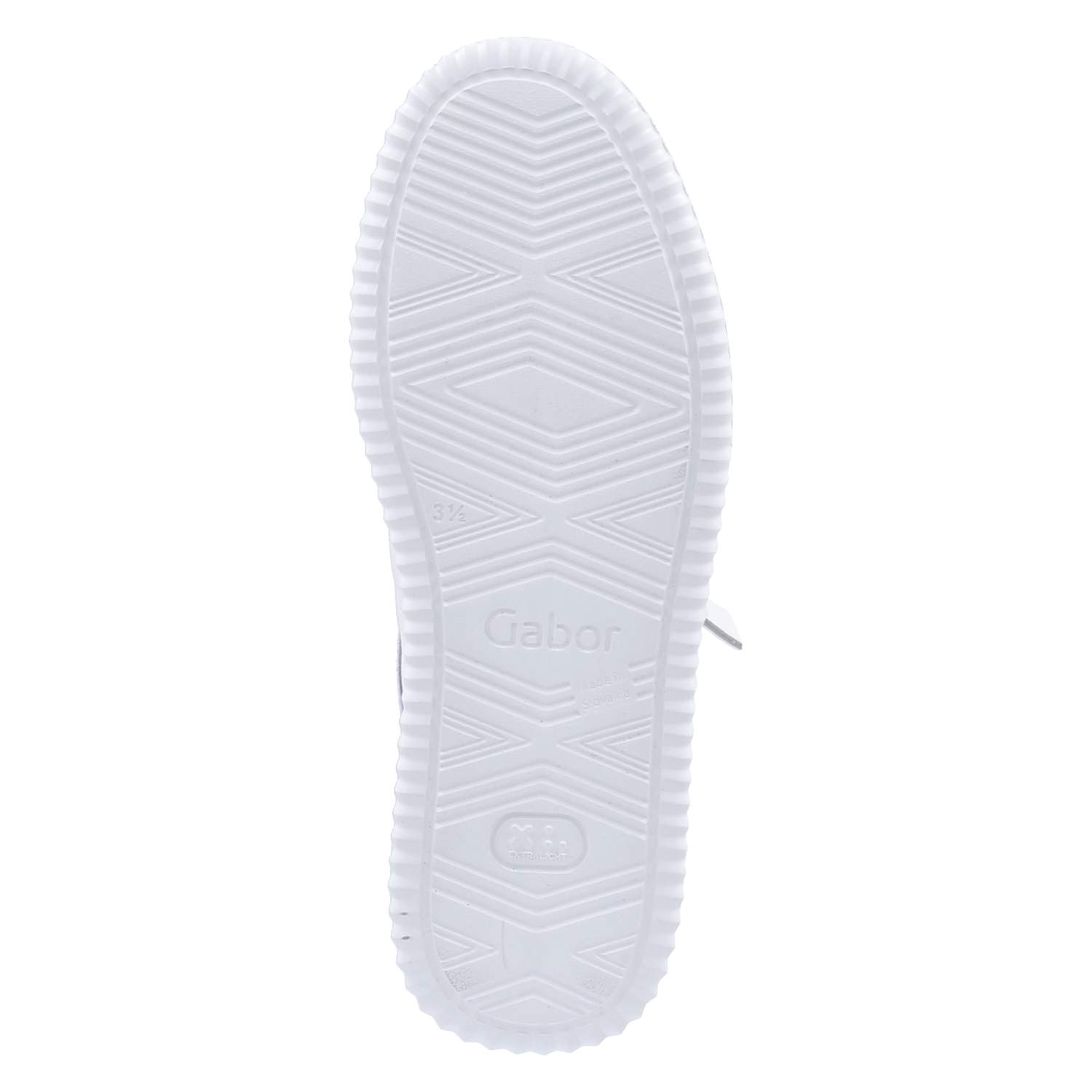 Gabor Low Sneaker - weiss/jeans/silber