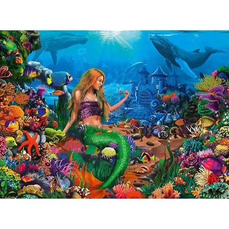 Ravensburger Kinderpuzzle 12987 - Die Meereskönigin 200 Teile XXL