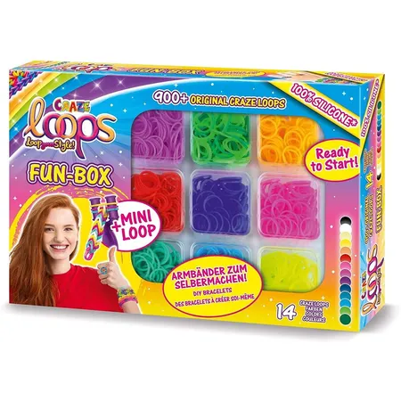 Craze Loops Fun Box Komplettset Knüpfringe