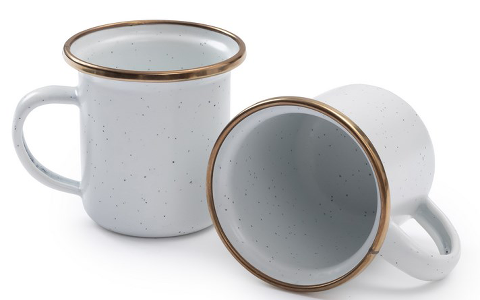 Barebones Emaille Espressotassen-Set 2-tlg. Egg Shell