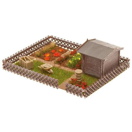 FALLER - Schrebergarten mit kleinem Gartenhäuschen