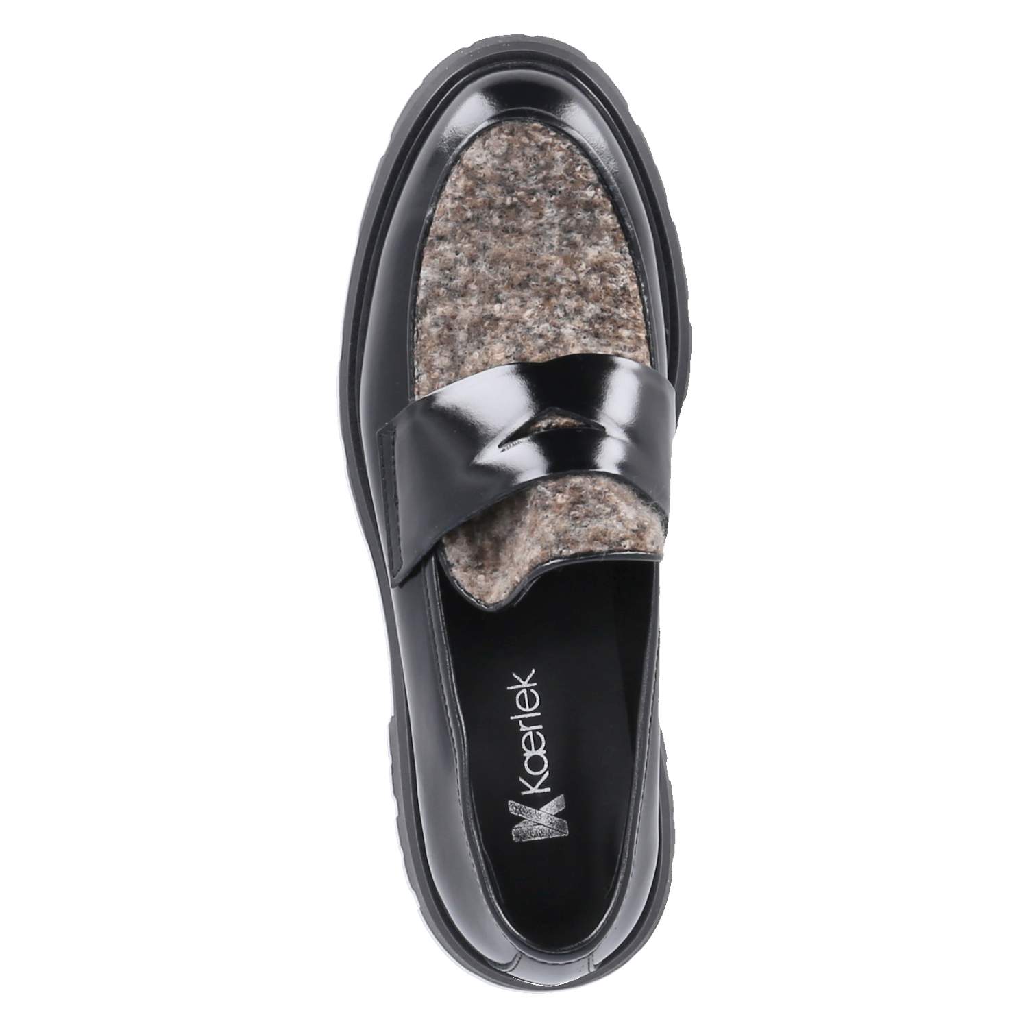 Kaerlek Loafer - nero/taupe