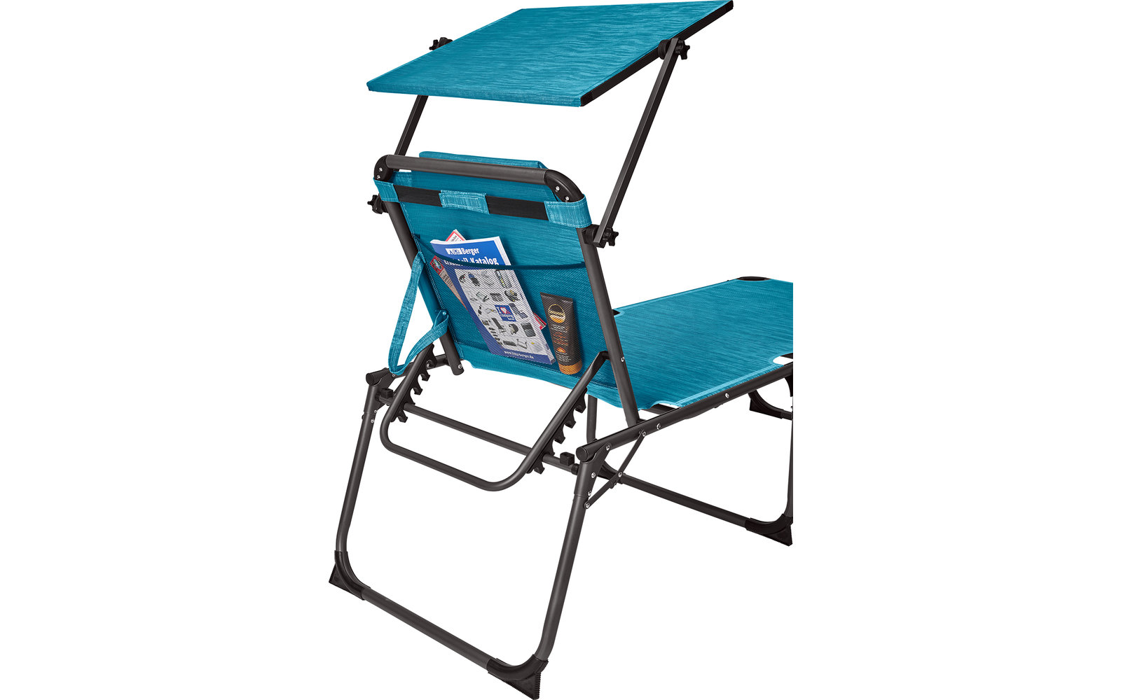 Berger Slimline Dreibein Sonnenliege hellblau
