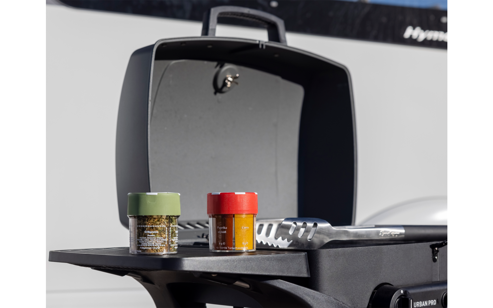 BasicNature Grillgewürzstreuer 4 in 1 mit Kräuter Provence / Grillkräuter / Salatgewürz / Virginia Mischung
