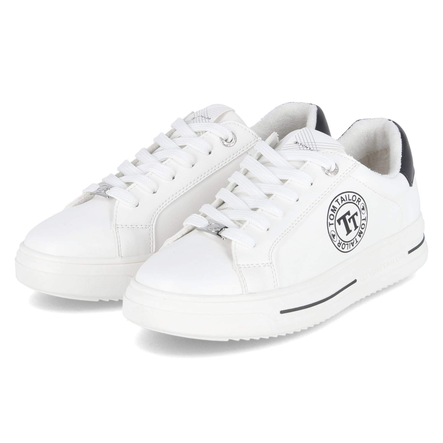 Tom Tailor Low Sneaker - white-black