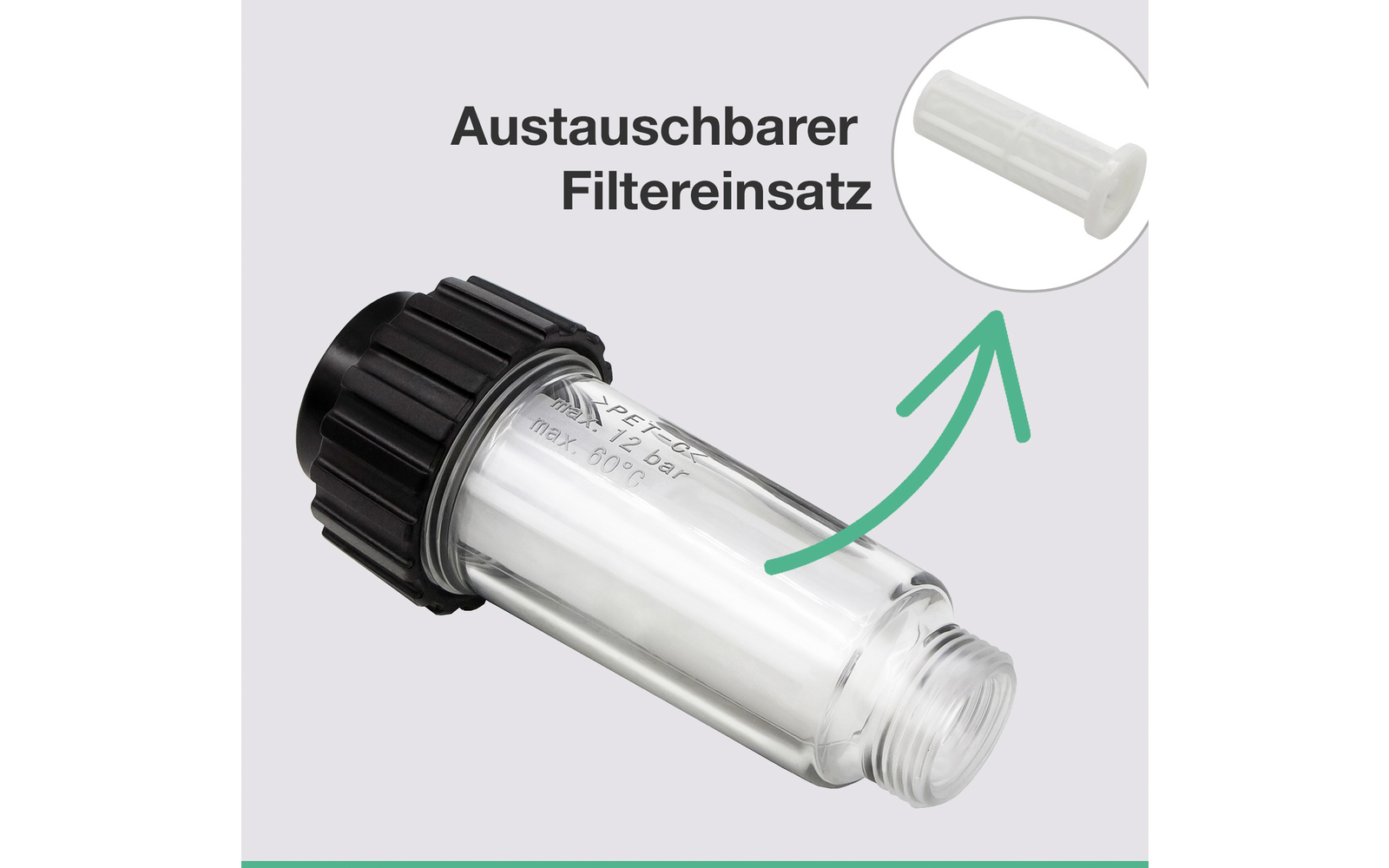 CARAFILL Befüllfilter COUNT mit Wasseruhr 19028 für Wohnmobil, Caravan, Wohnwagen und Boot