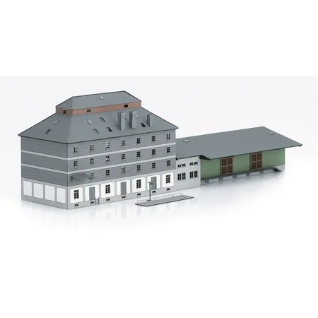 Märklin 89705 - Z Bausatz „Raiffeisen Lagerhaus mit Markt“