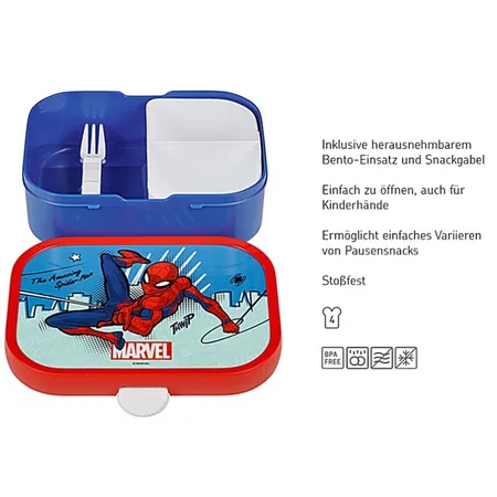 Mepal Brotdose Campus mit Bento-Einsatz - Spiderman
