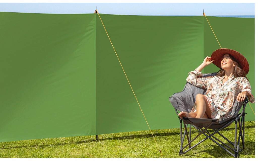 Berger Screen Windschutz Länge 500 cm Grün