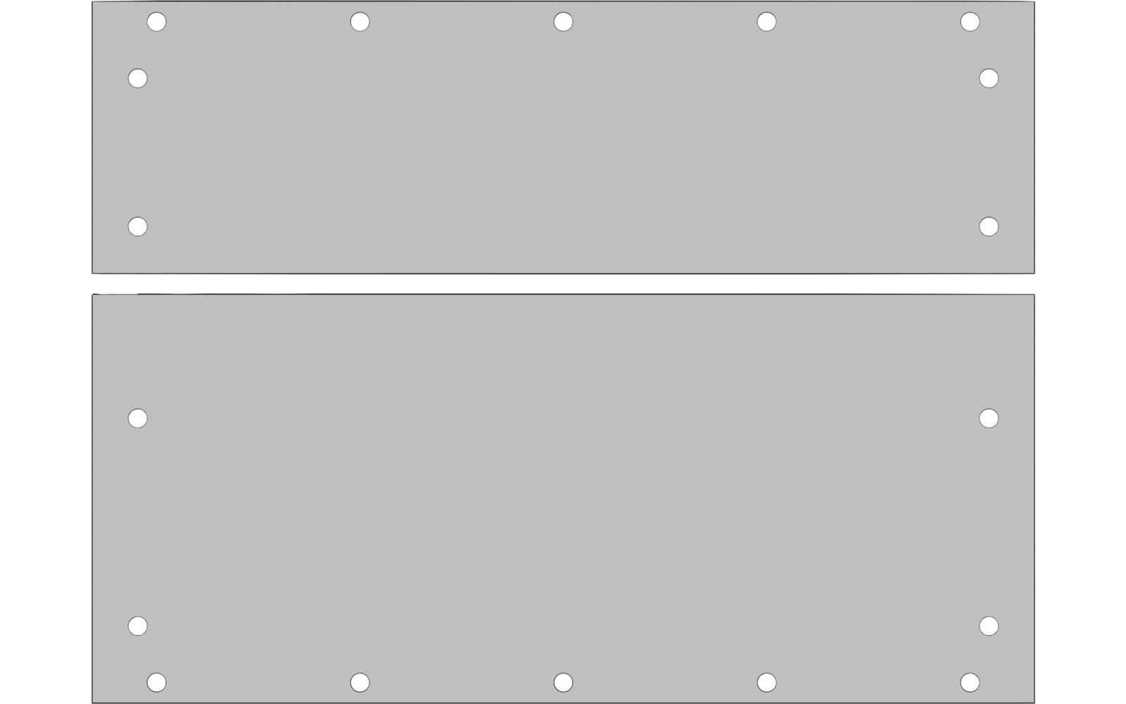 BusBoxx heckBOXX flex VW T5 / T6 / T6.1 Heckauszugs-Modul geteilt Tiefe 750 mm