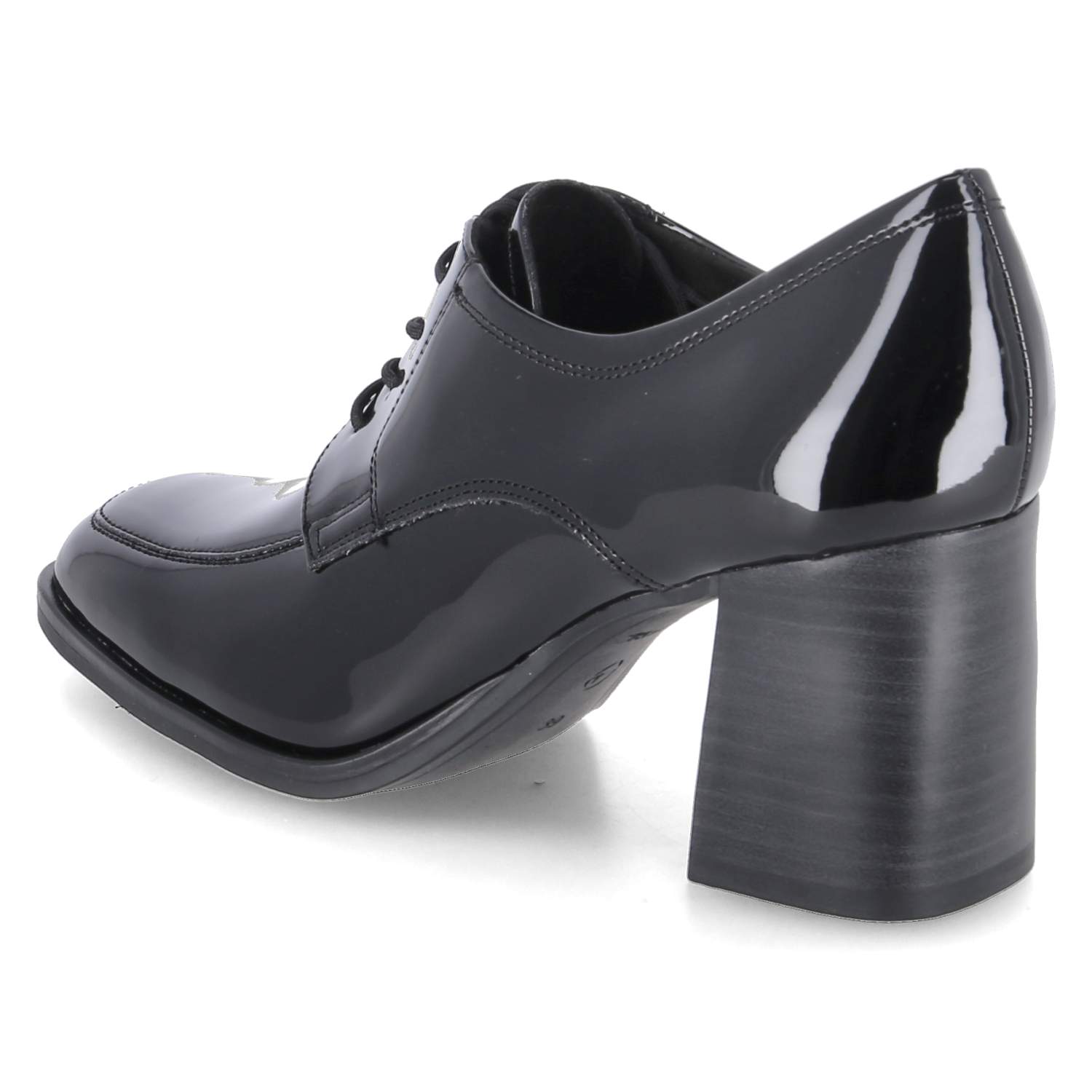 Tamaris Schnürpumps - black patent