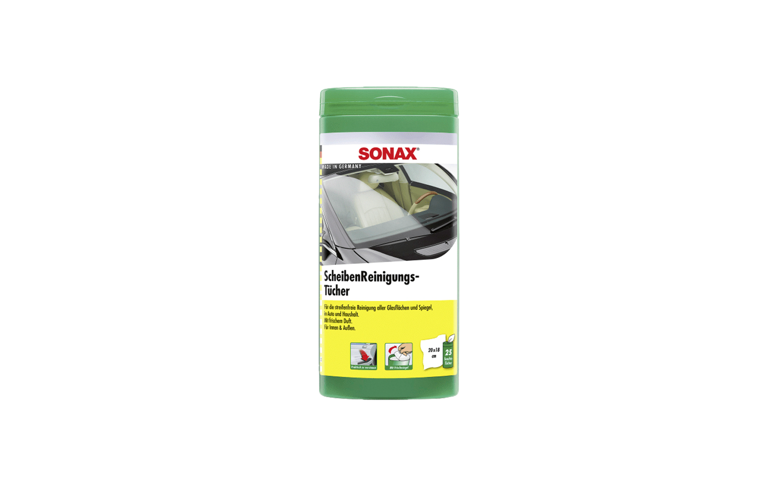 Sonax Scheiben Reinigungstücher Box 25 Stück