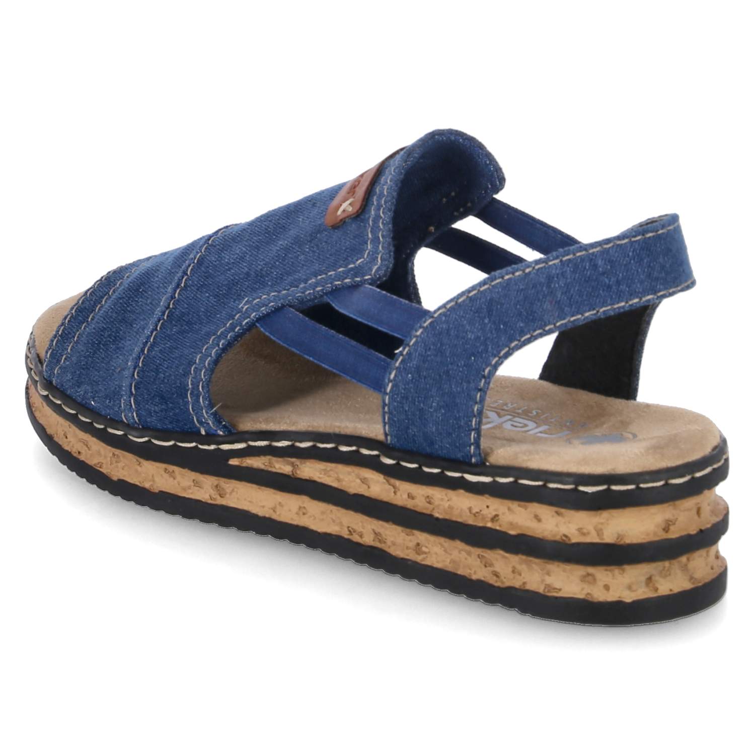 Rieker Sandalen - denim/cayenne