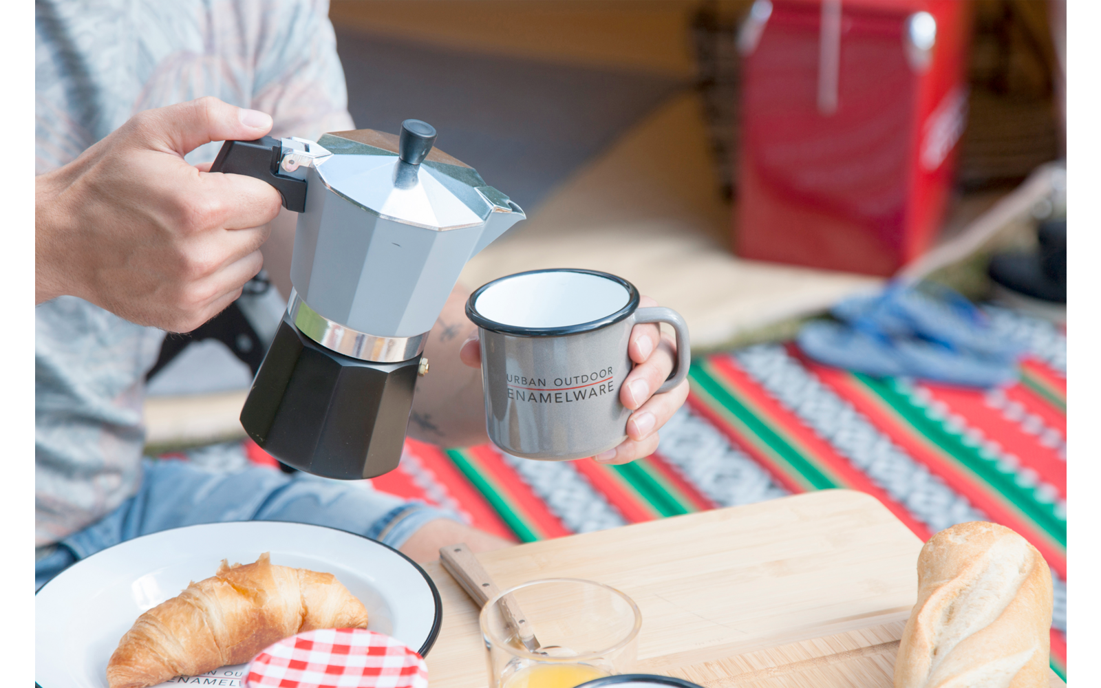 Bo-Camp Urban Outdoor Aluminium Espressozubereiter für 6 Tassen