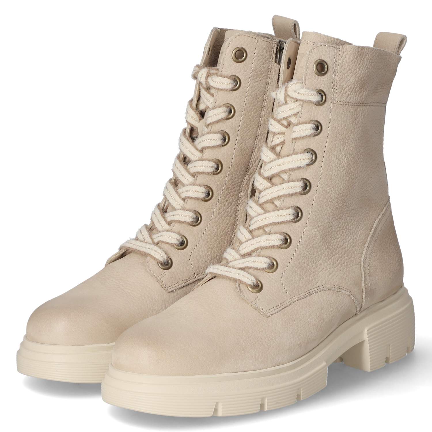 Paul Green Schnürstiefeletten - beige