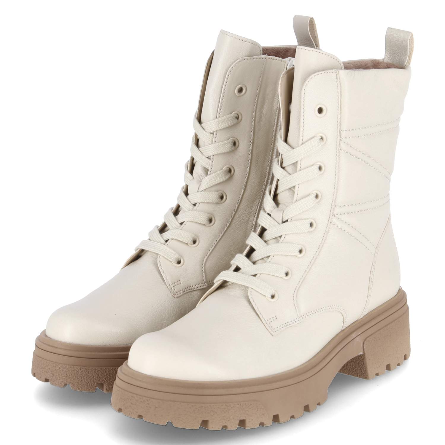 Gabor Combat Boots - panna