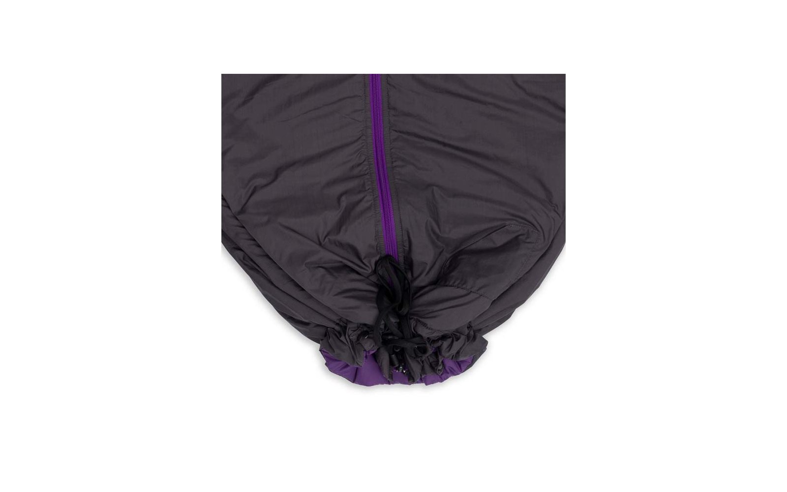 Bergstop Cozybag Comfort Multifunktionsschlafsack mit Ärmeln grau lila S  210 cm