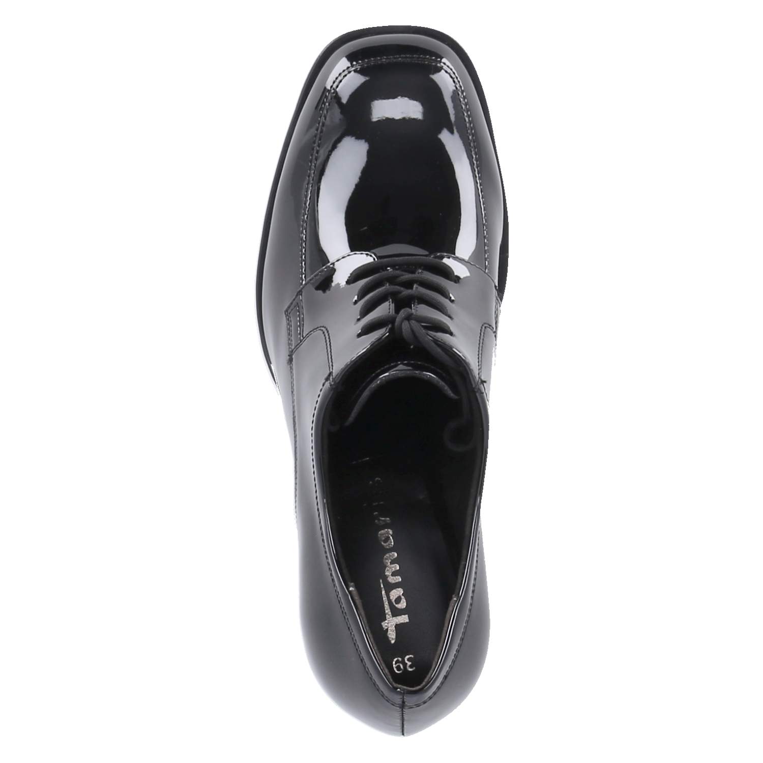 Tamaris Schnürpumps - black patent