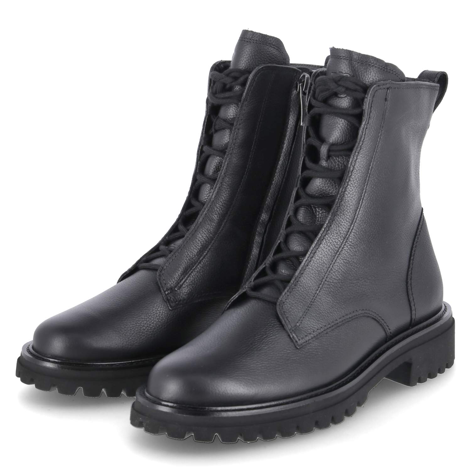 Paul Green Schnürstiefeletten - black