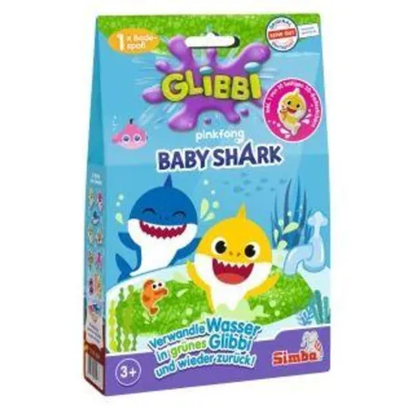 Simba Glibbi Baby Hai mit Badestickern, 1 Stück, 2-fach sortiert