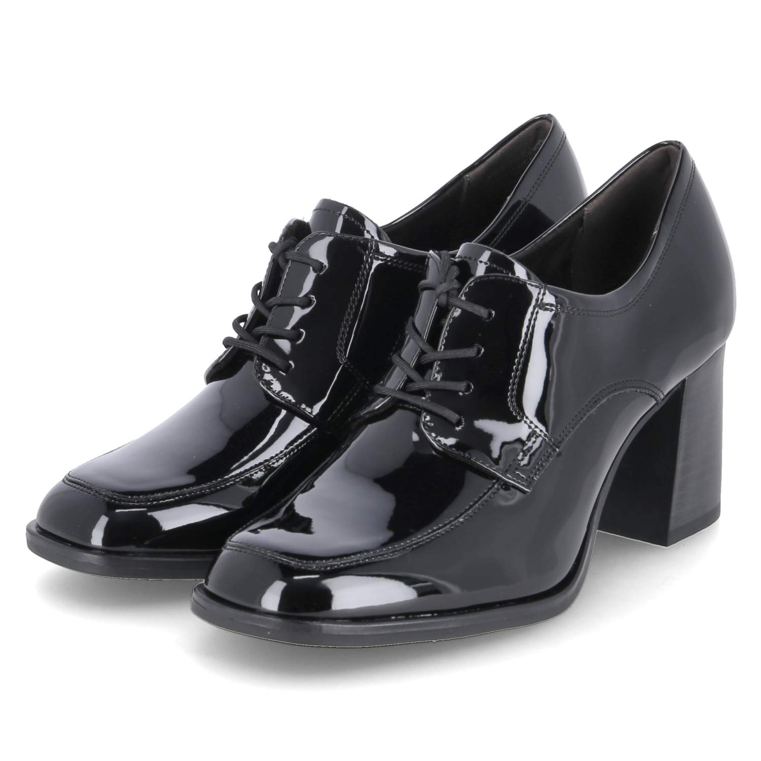 Tamaris Schnürpumps - black patent