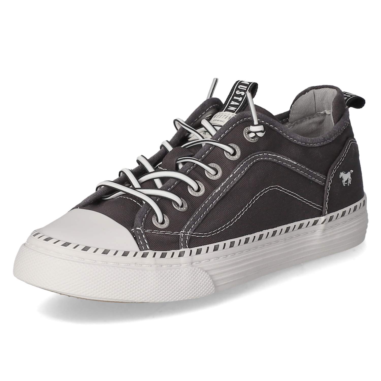 Mustang Low Sneaker - schwarz