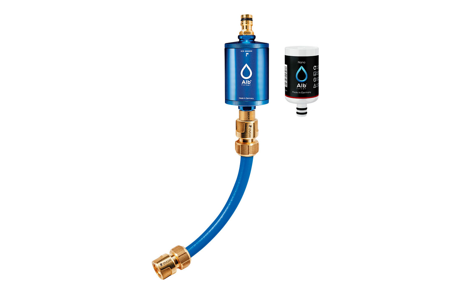 Alb Filter MOBIL Nano Trinkwasserfilter - Mit GEKA Anschluss - Blau