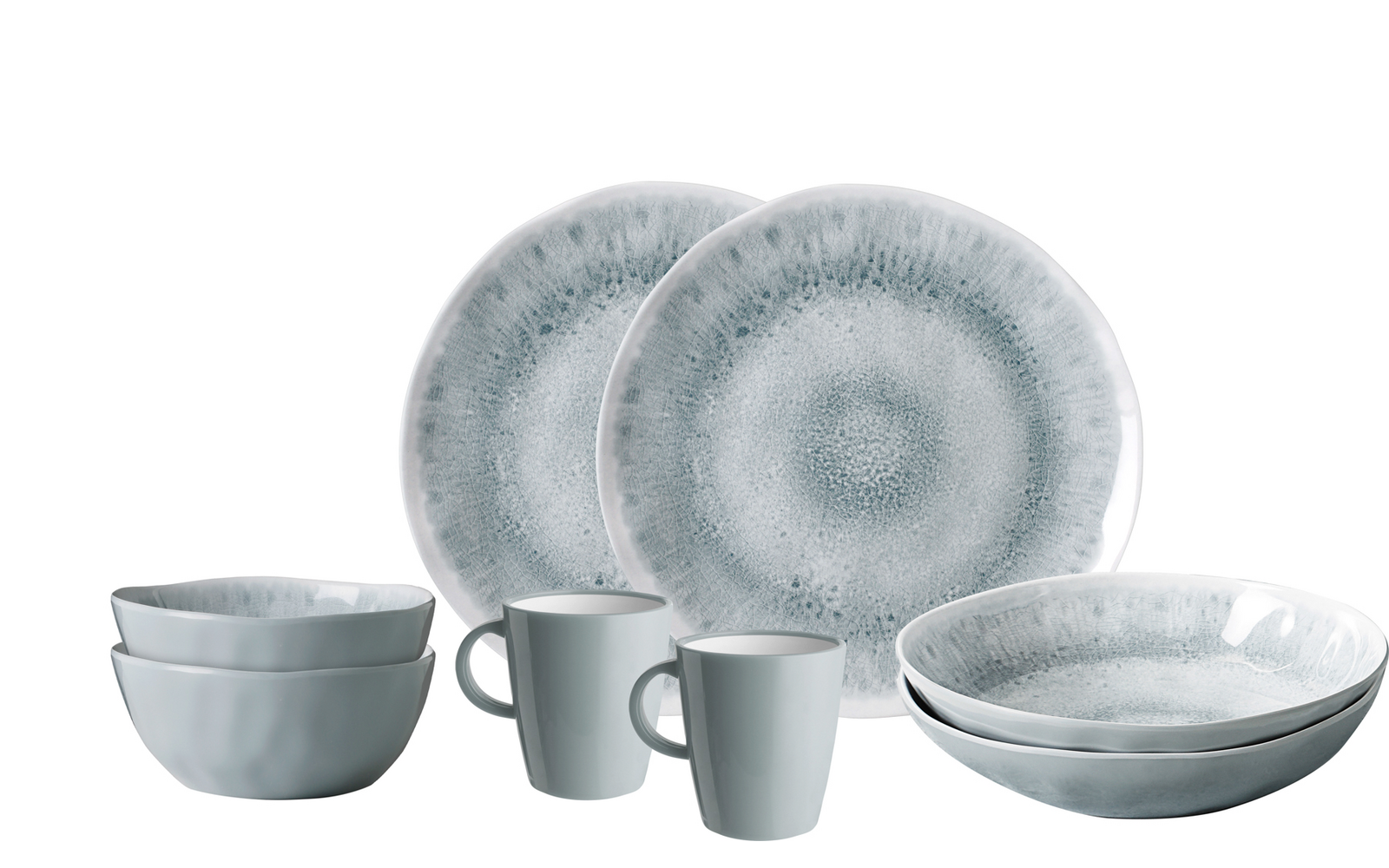Brunner Tete-a-Tete Geschirrset 8 teilig 2 Personen Pearl