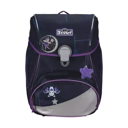 Scout Schulranzen-Set Alpha Exklusiv Safety Light Spooky Starlight