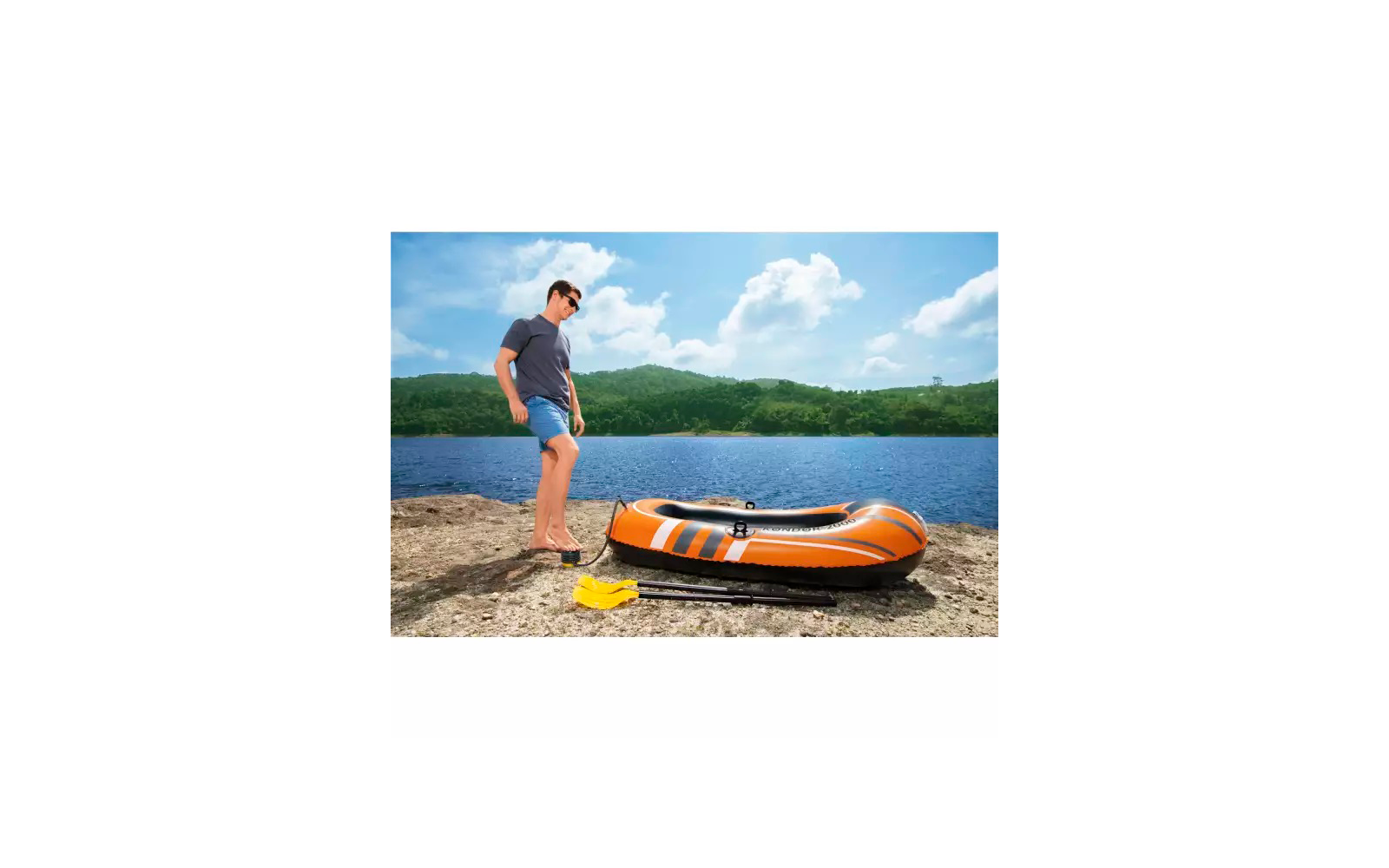 Bestway Air Step Fuß Luftpumpe 12,7 x 11,3 x 11 cm