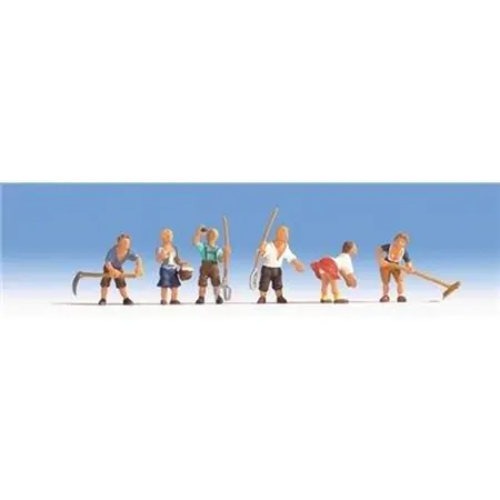 NOCH Spur HO 15618 - Bergbauern, 6 Figuren